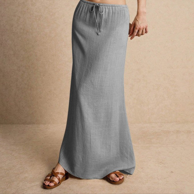 THE LILA LINEN MAXI SKIRT