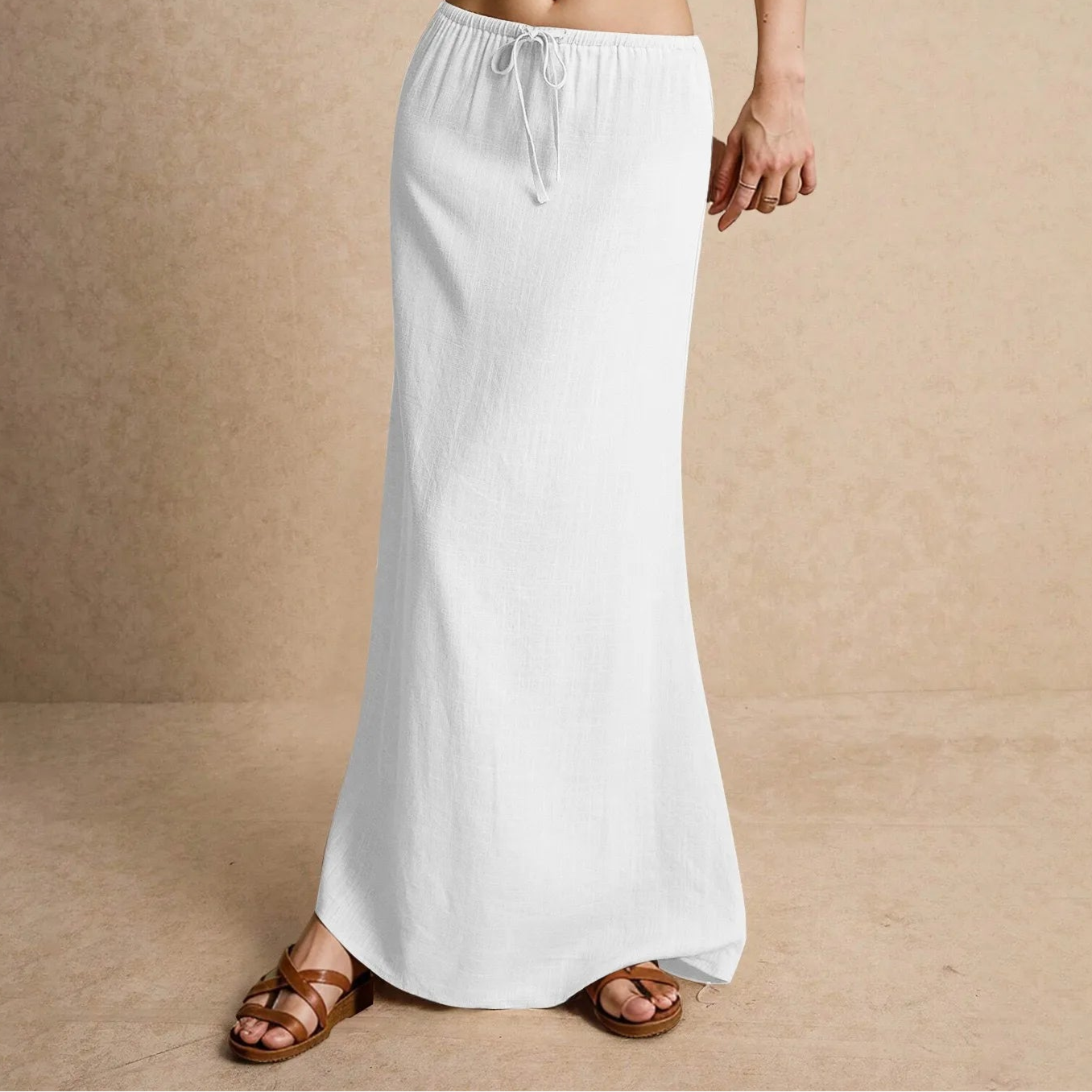 THE LILA LINEN MAXI SKIRT