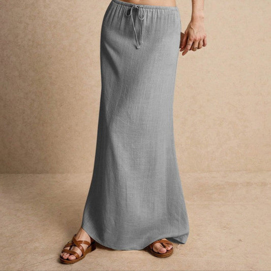 THE LILA LINEN MAXI SKIRT