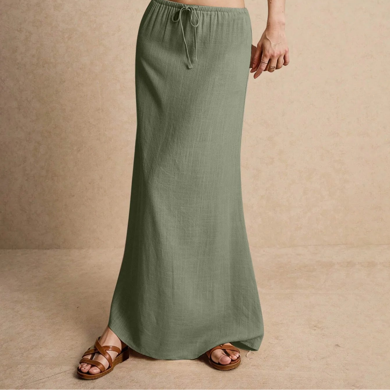 THE LILA LINEN MAXI SKIRT