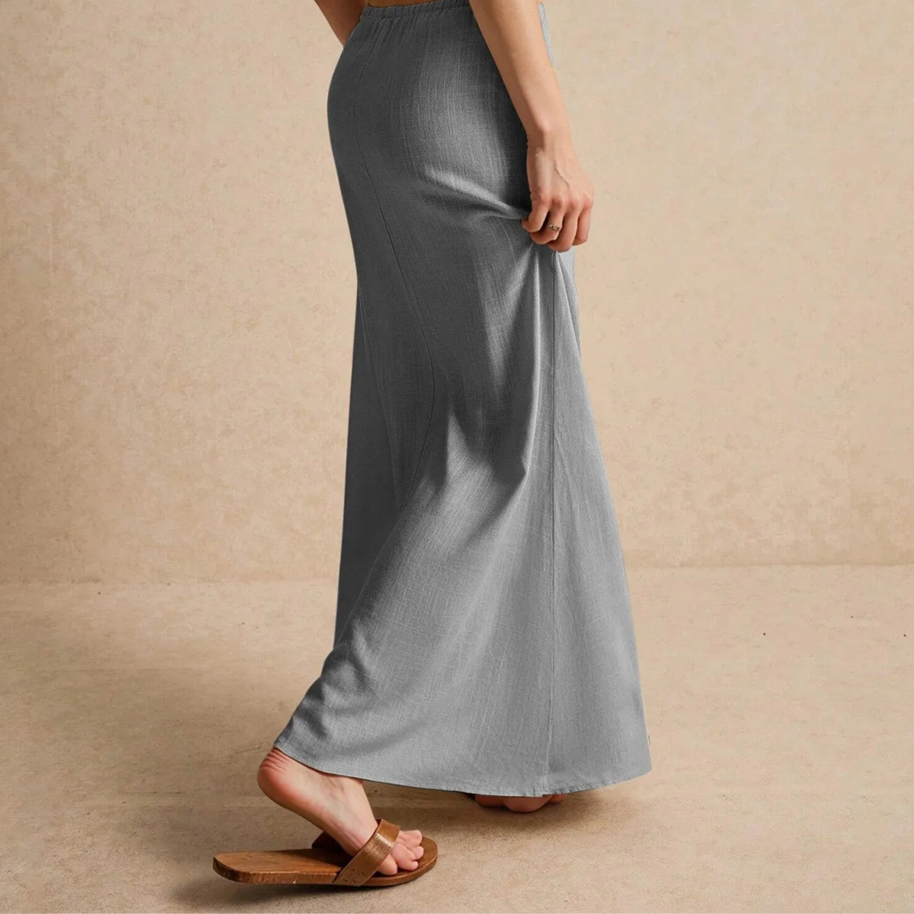 THE LILA LINEN MAXI SKIRT