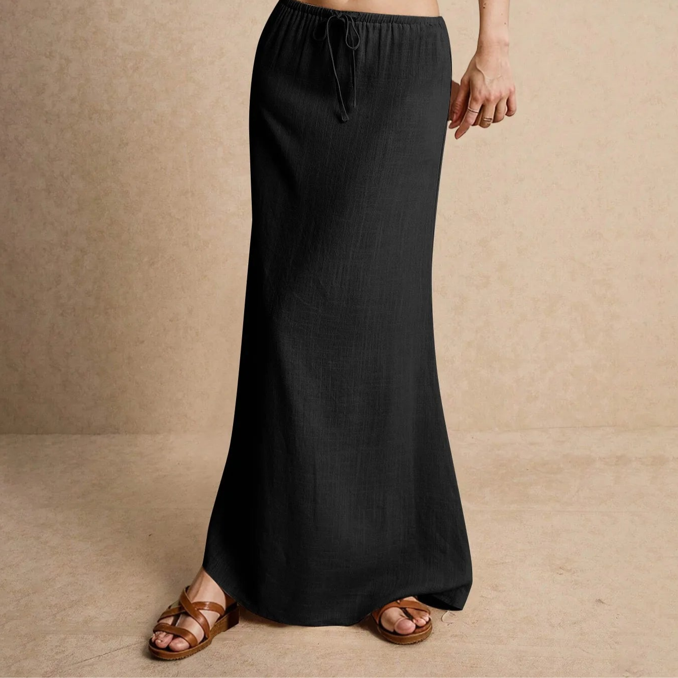 THE LILA LINEN MAXI SKIRT