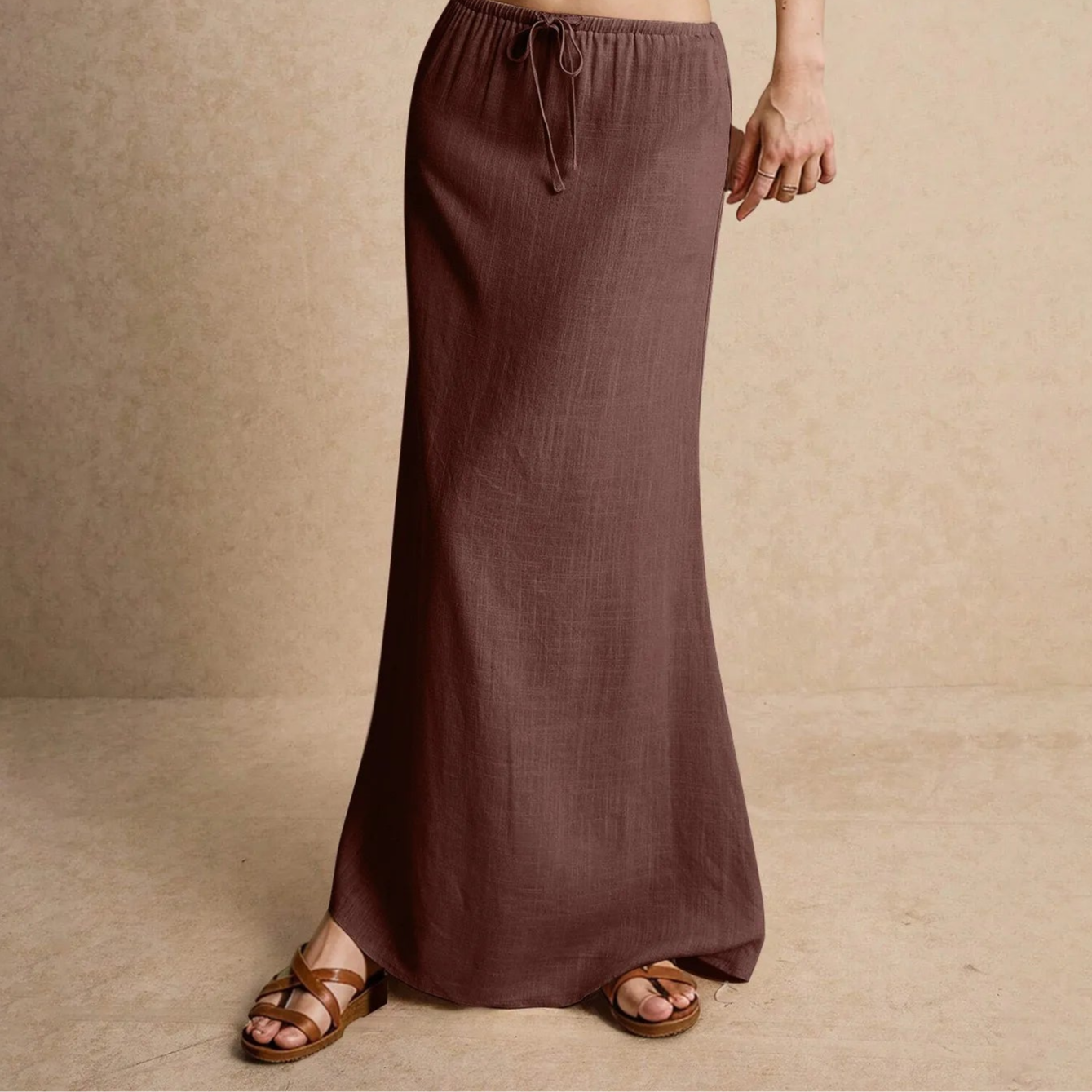 THE LILA LINEN MAXI SKIRT